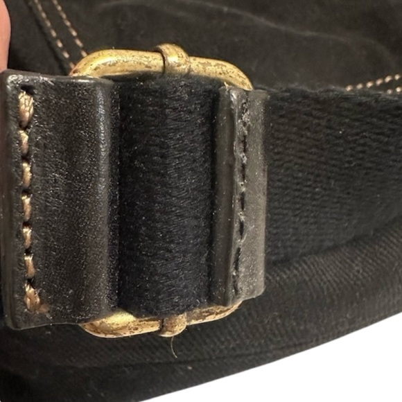 Fossil Long Live Vintage 1953 Black Denim Crossbody - Picture 15 of 16